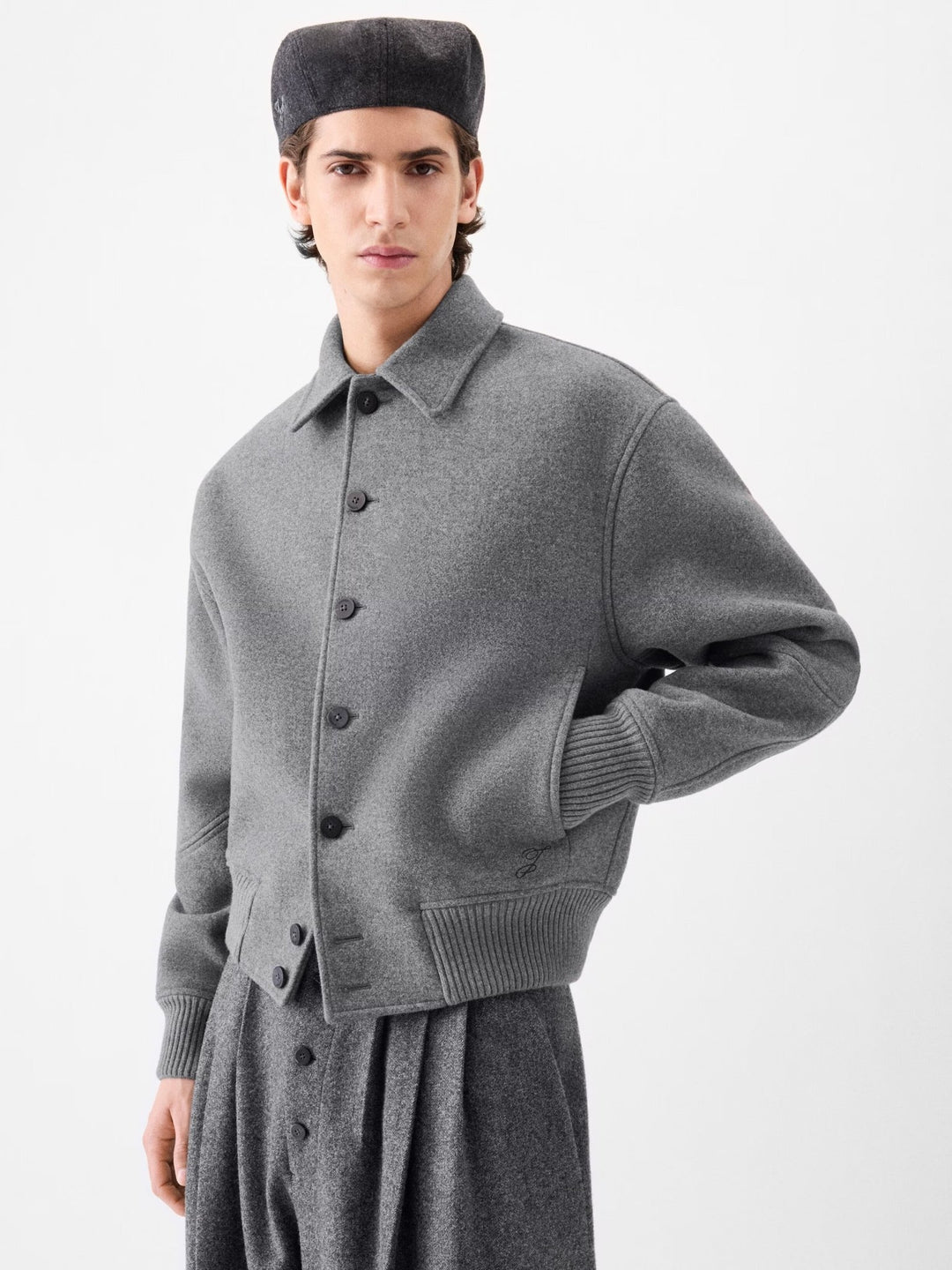 JACQUEMUS - Le bomber Feltro Gris - Lothaire