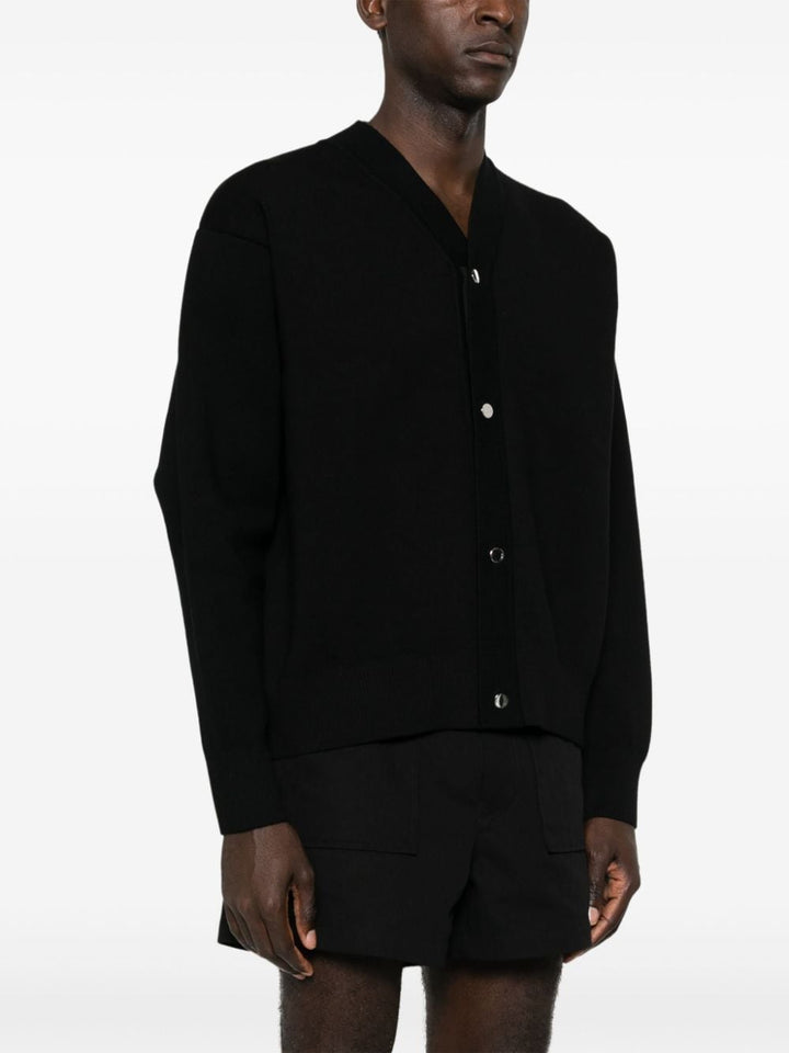 JACQUEMUS - Le cardigan à pressions noir - Lothaire