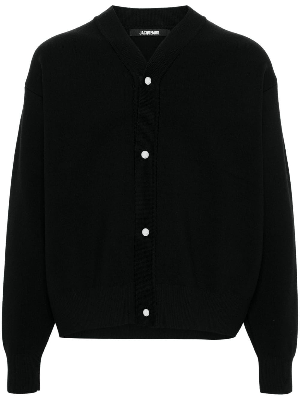 JACQUEMUS - Le cardigan à pressions noir - Lothaire