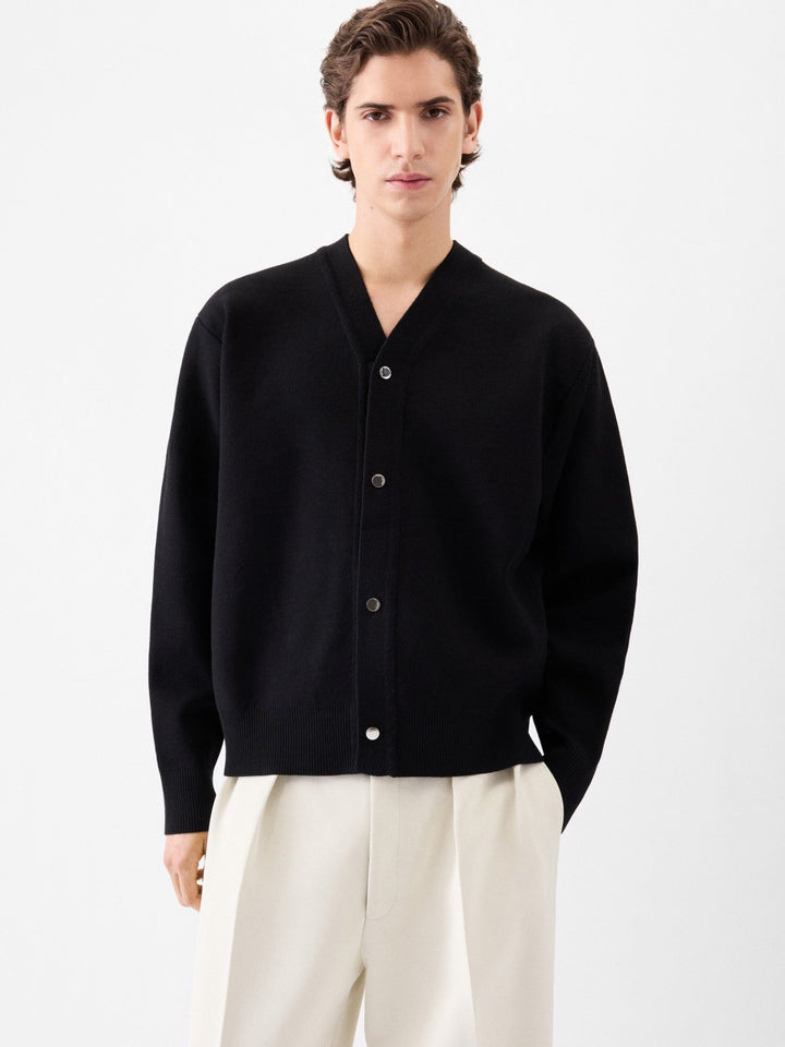 JACQUEMUS - Le Cardigan Boutonné Noir - Lothaire
