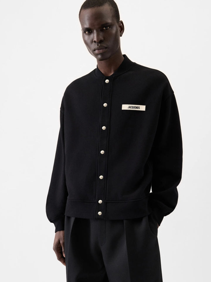 JACQUEMUS - Le cardigan Gros Grain Black - Lothaire