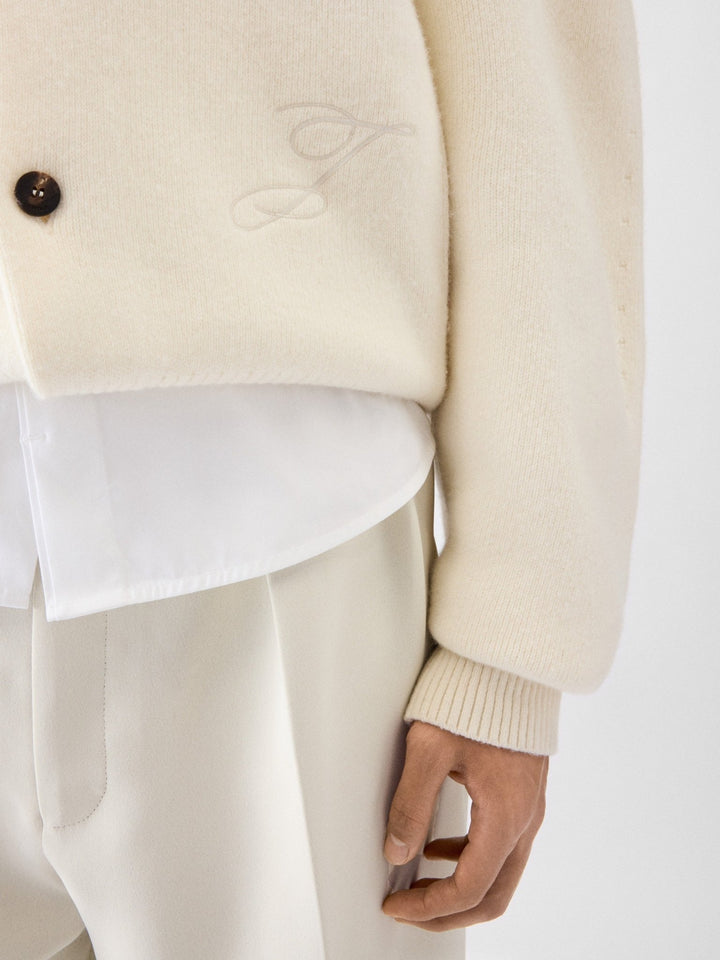 JACQUEMUS - Le Cardigan Pallone Off - White - Lothaire