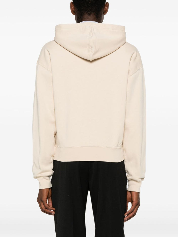 Jacquemus Le Hoodie beige avec logo sur Gros Grain - Lothaire