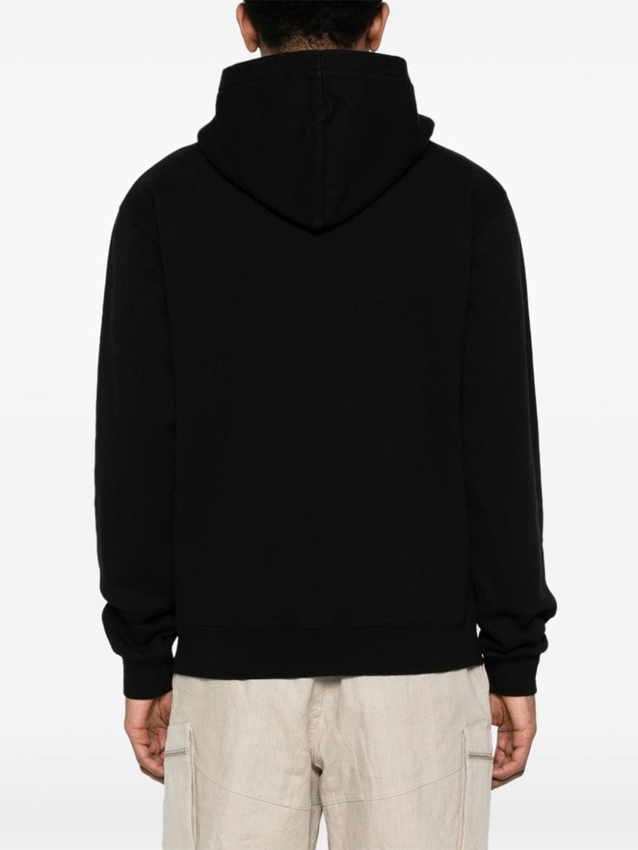 Jacquemus Le hoodie noir avec patch logo en gros grain - Lothaire