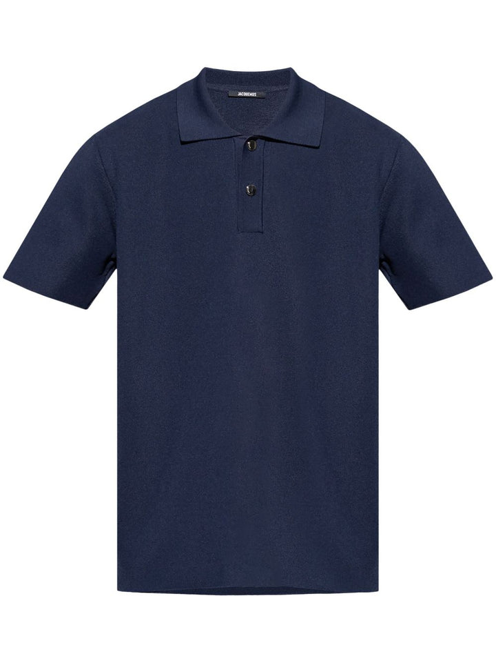 JACQUEMUS - Le Polo Maille bleu marine - Lothaire