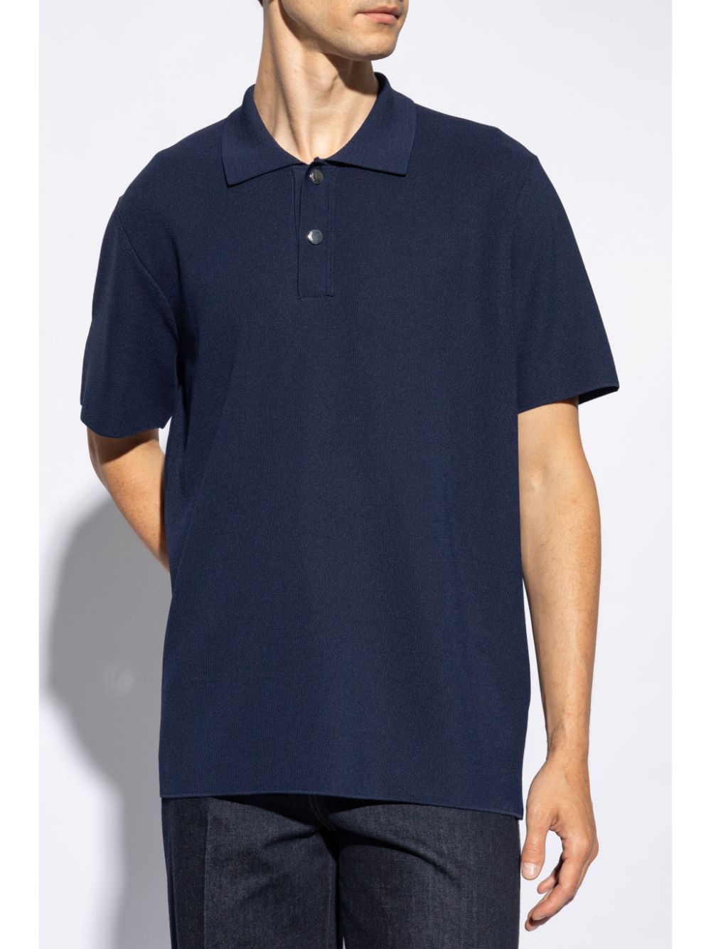 JACQUEMUS - Le Polo Maille bleu marine - Lothaire