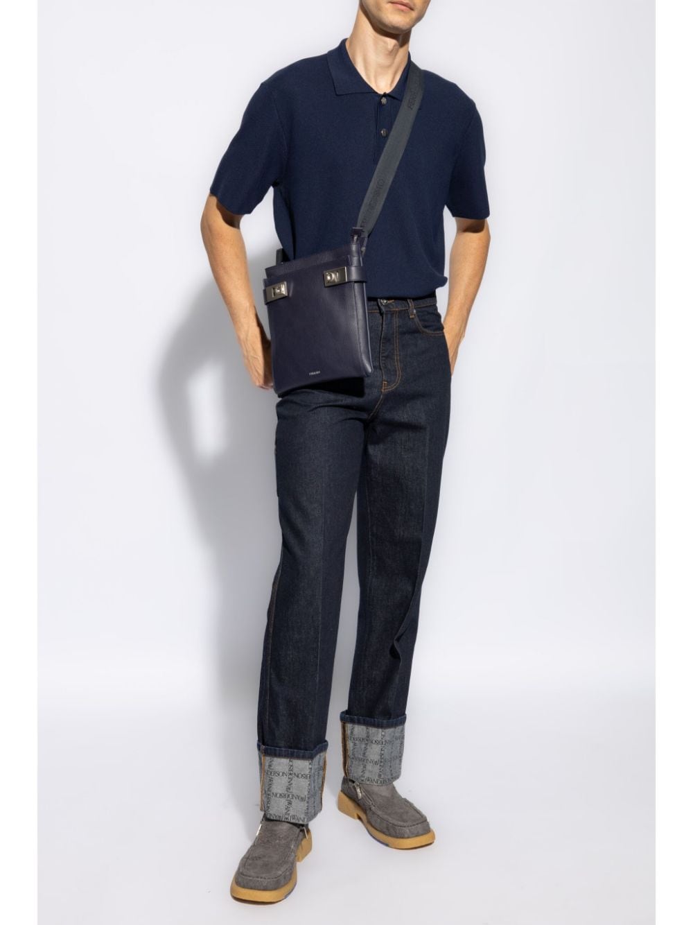 JACQUEMUS - Le Polo Maille bleu marine - Lothaire