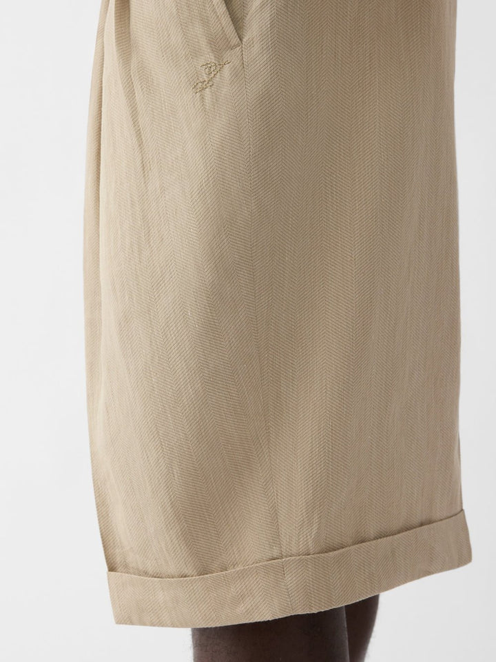 JACQUEMUS - Le short PASTRO Bermuda plissé Beige - Lothaire
