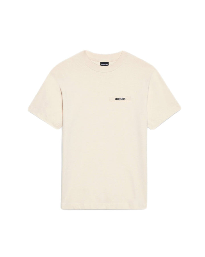 JACQUEMUS - Le t-shirt Gros Grain Beige - Lothaire
