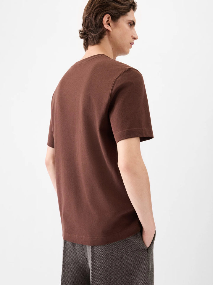 JACQUEMUS - Le t-shirt Gros Grain Dark Brown - Lothaire