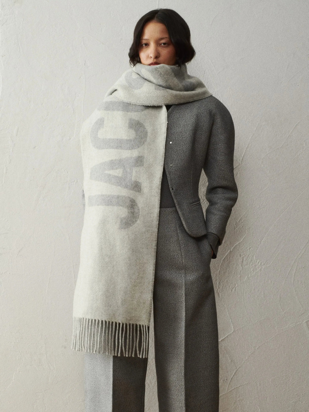 JACQUEMUS - L'écharpe Jacquemus Grey - Lothaire