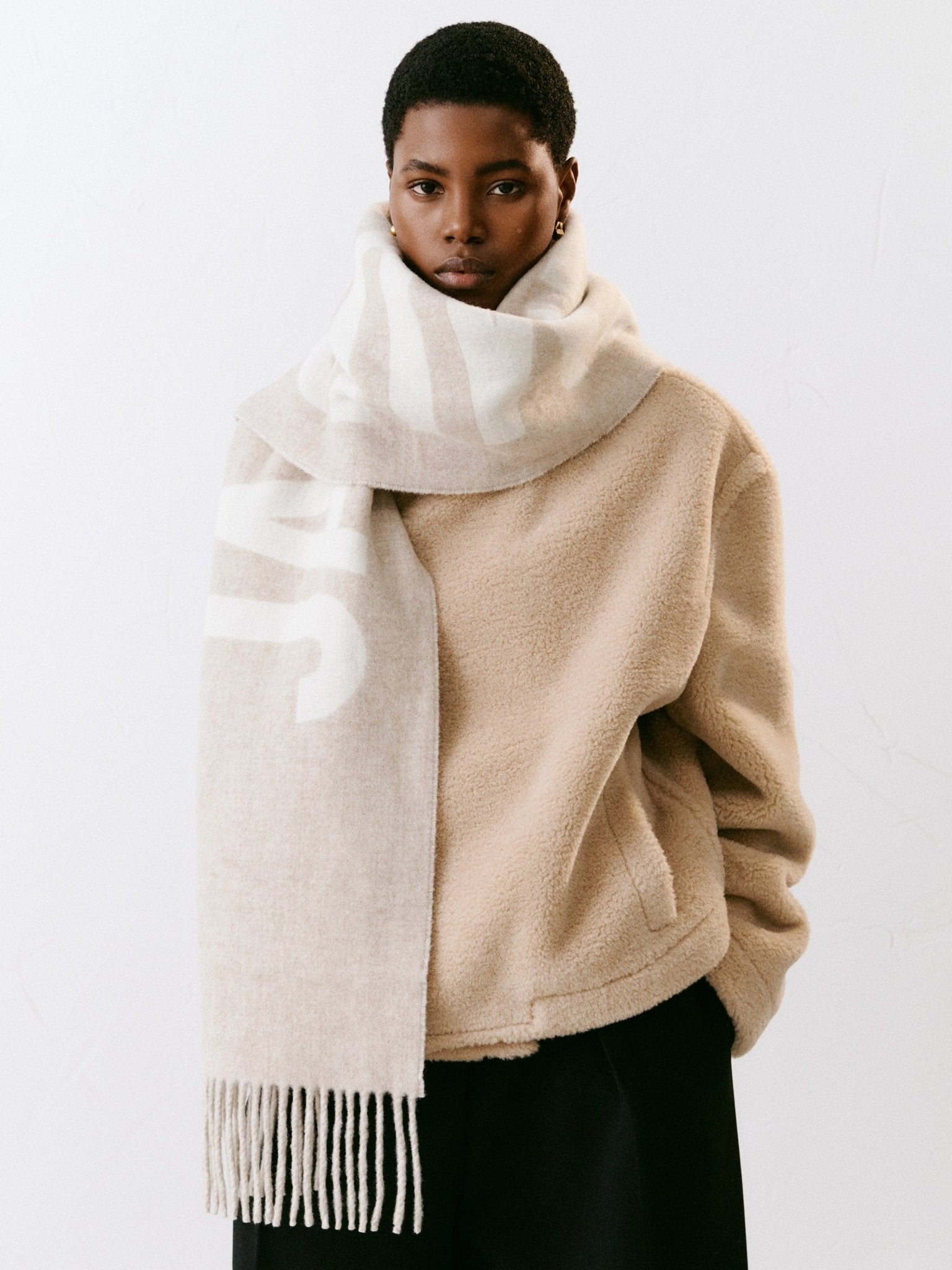 JACQUEMUS - L'écharpe Jacquemus Multi-beige – Lothaire