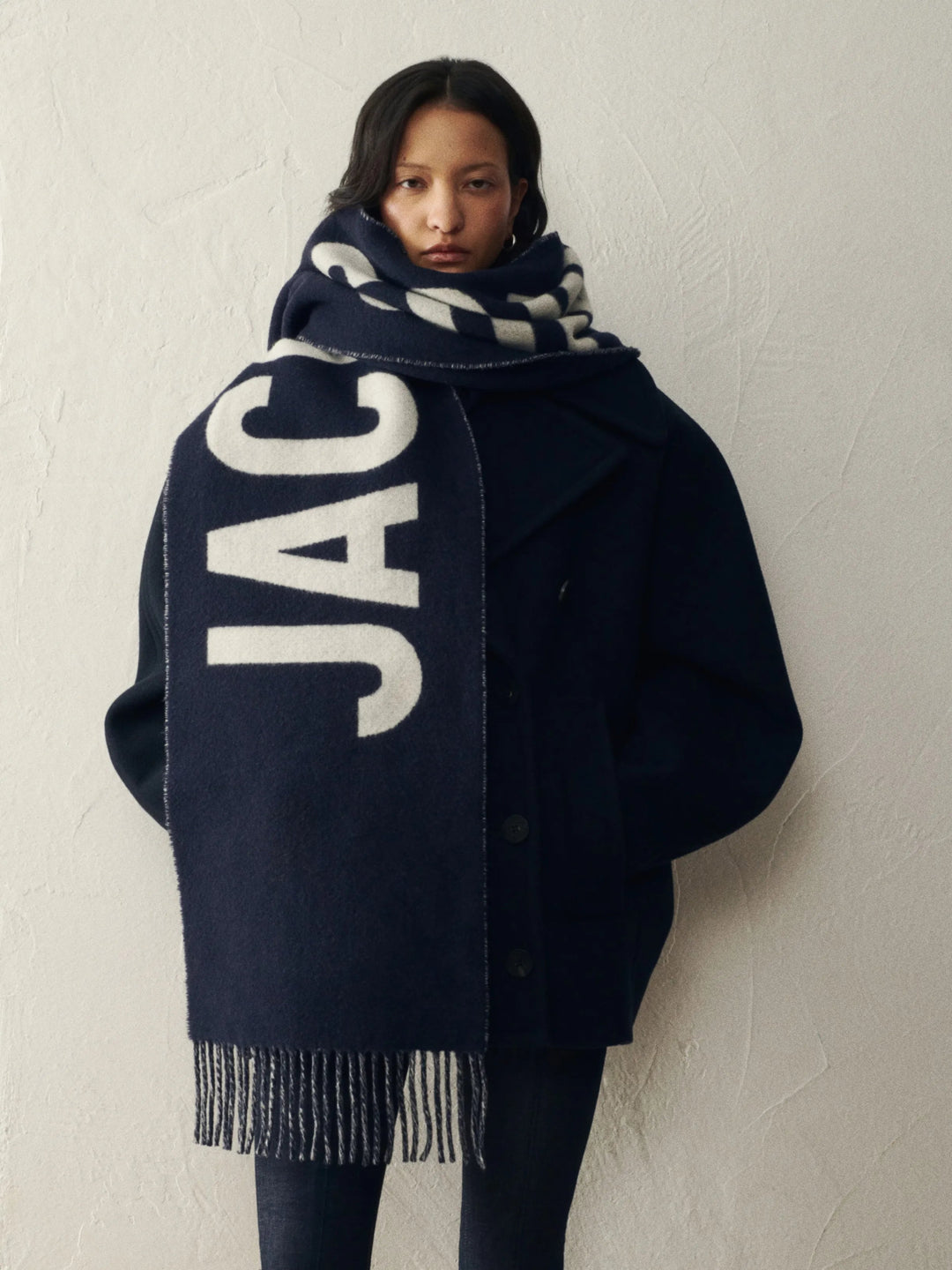 JACQUEMUS - L'écharpe Jacquemus Navy - Lothaire