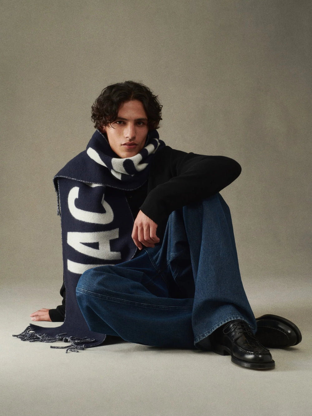 JACQUEMUS - L'écharpe Jacquemus Navy - Lothaire