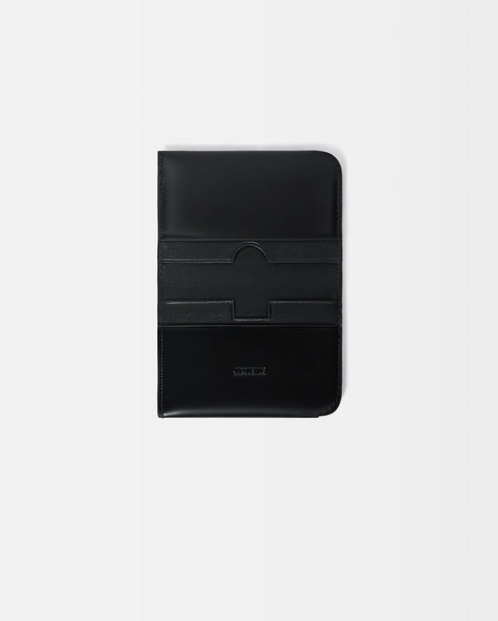 JACQUEMUS - Porte - cartes Curvo en cuir lisse Noir - Lothaire