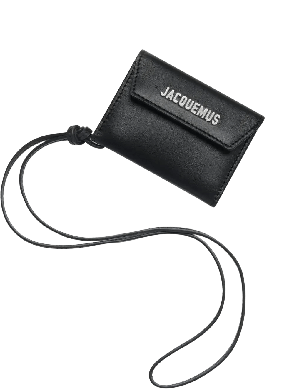 JACQUEMUS - Portefeuille en Cuir Noir - Lothaire