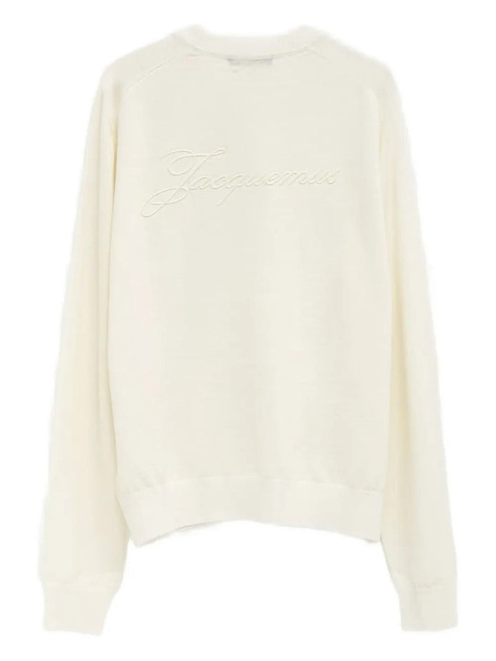 JACQUEMUS - Pull à Détail Brodé Beige - Lothaire