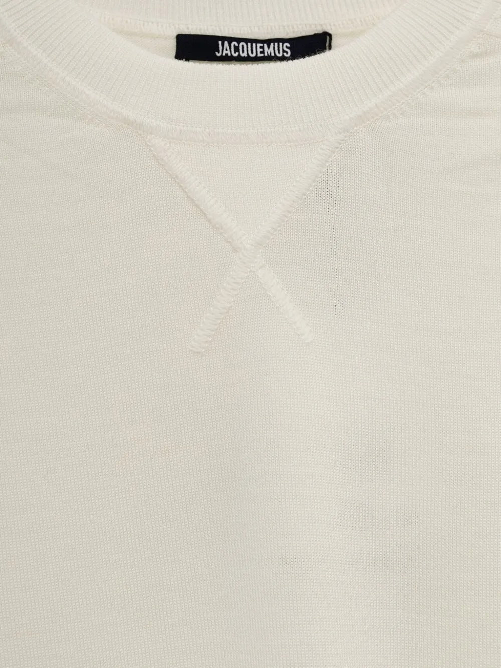 JACQUEMUS - Pull à Détail Brodé Beige - Lothaire