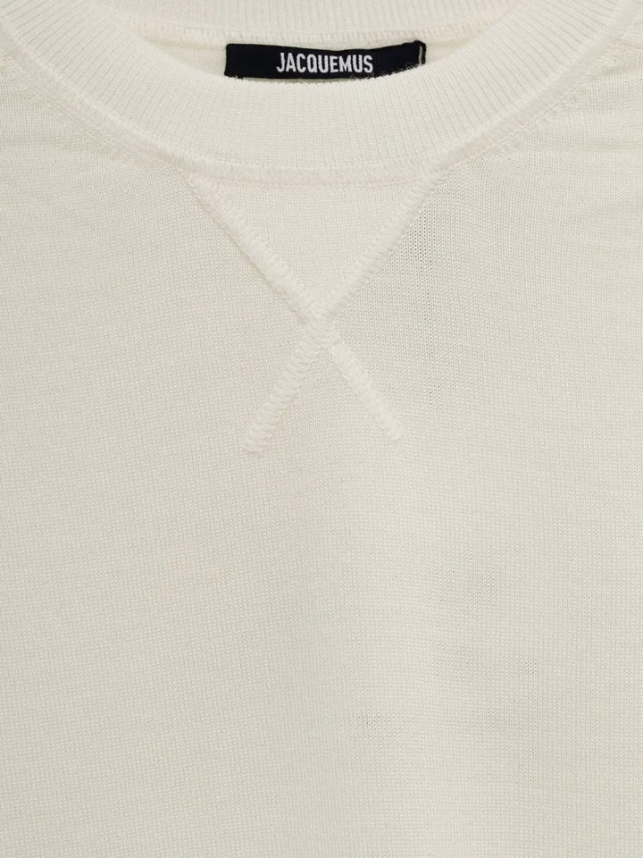 JACQUEMUS - Pull à Détail Brodé Beige - Lothaire