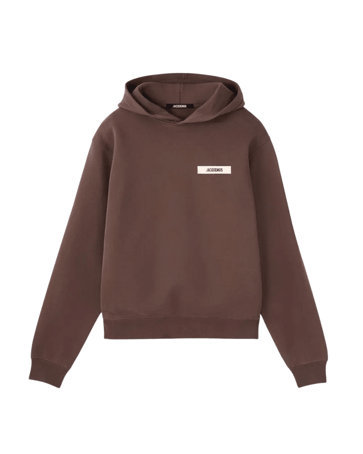 JACQUEMUS – Sweat à capuche Gros Grain Marron foncé - Lothaire