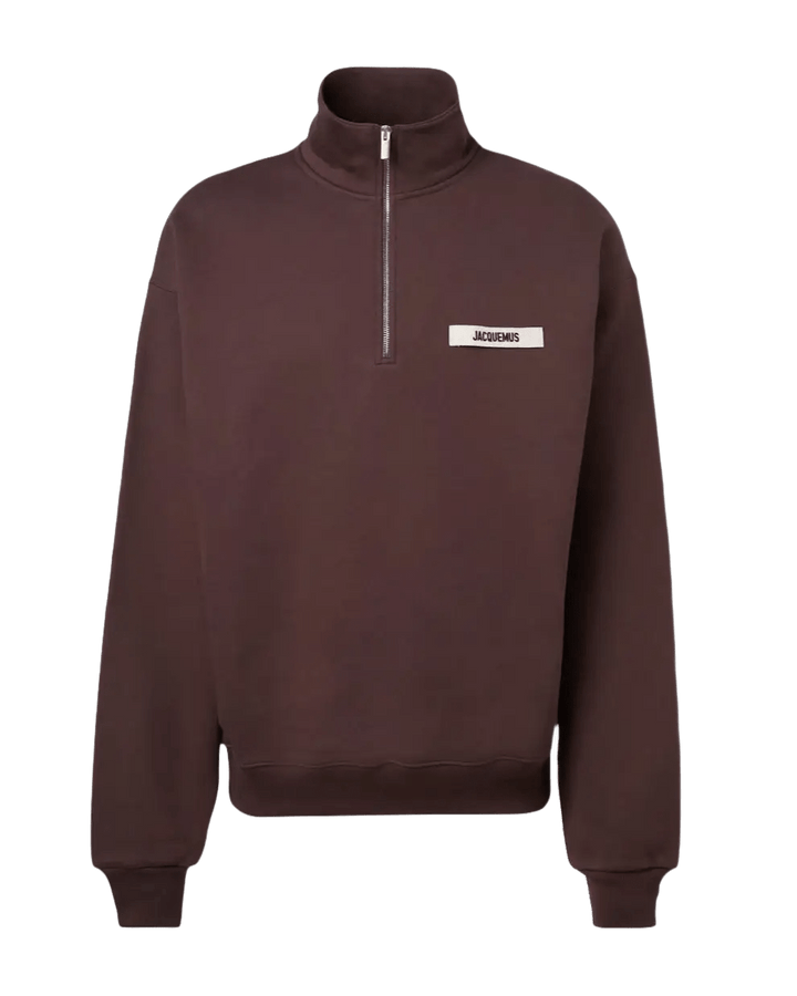 JACQUEMUS - Sweat-shirt Gros Grain en coton marron - Lothaire