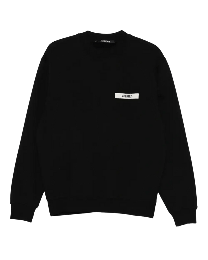 JACQUEMUS - Sweatshirt Gros Grain en Coton Noir - Lothaire