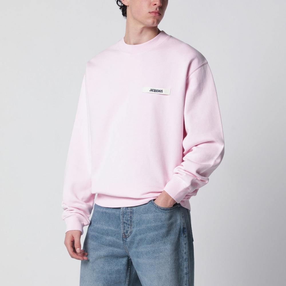 JACQUEMUS - Sweatshirt The Cotton Gros Grain en Coton Bio Rose Poudré - Lothaire