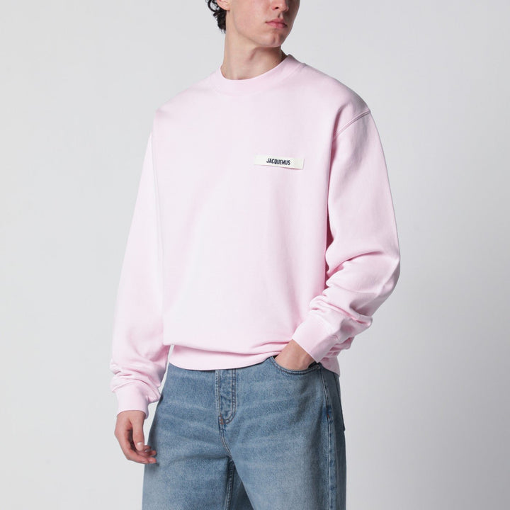 JACQUEMUS - Sweatshirt The Cotton Gros Grain en Coton Bio Rose Poudré - Lothaire