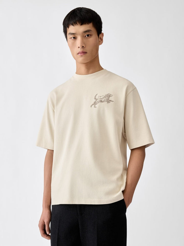 JACQUEMUS – T-shirt jacquard Bichon Multicolore Beige - Lothaire