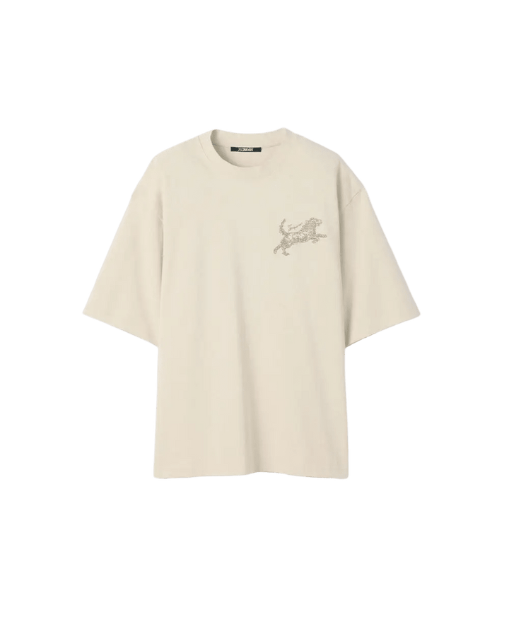 JACQUEMUS – T-shirt jacquard Bichon Multicolore Beige - Lothaire