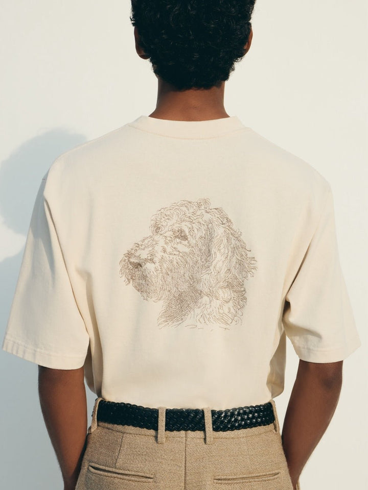 JACQUEMUS – T-shirt jacquard Bichon Multicolore Beige - Lothaire