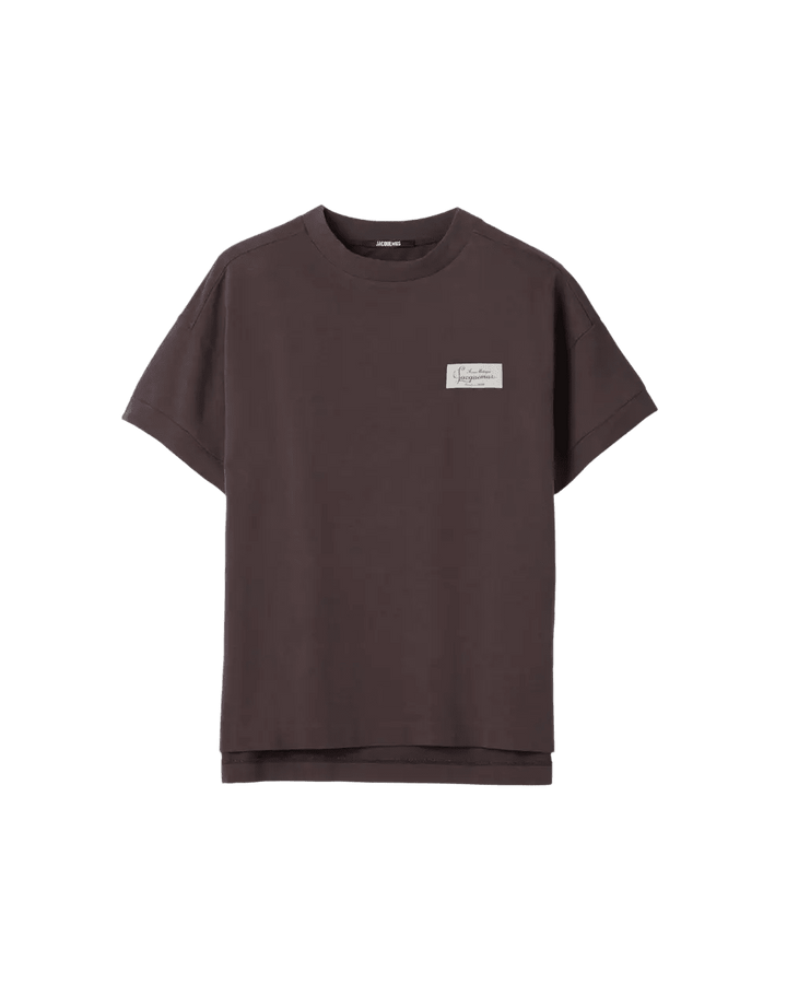 JACQUEMUS - T-shirt Le Corso manches courtes Marron foncé - Lothaire