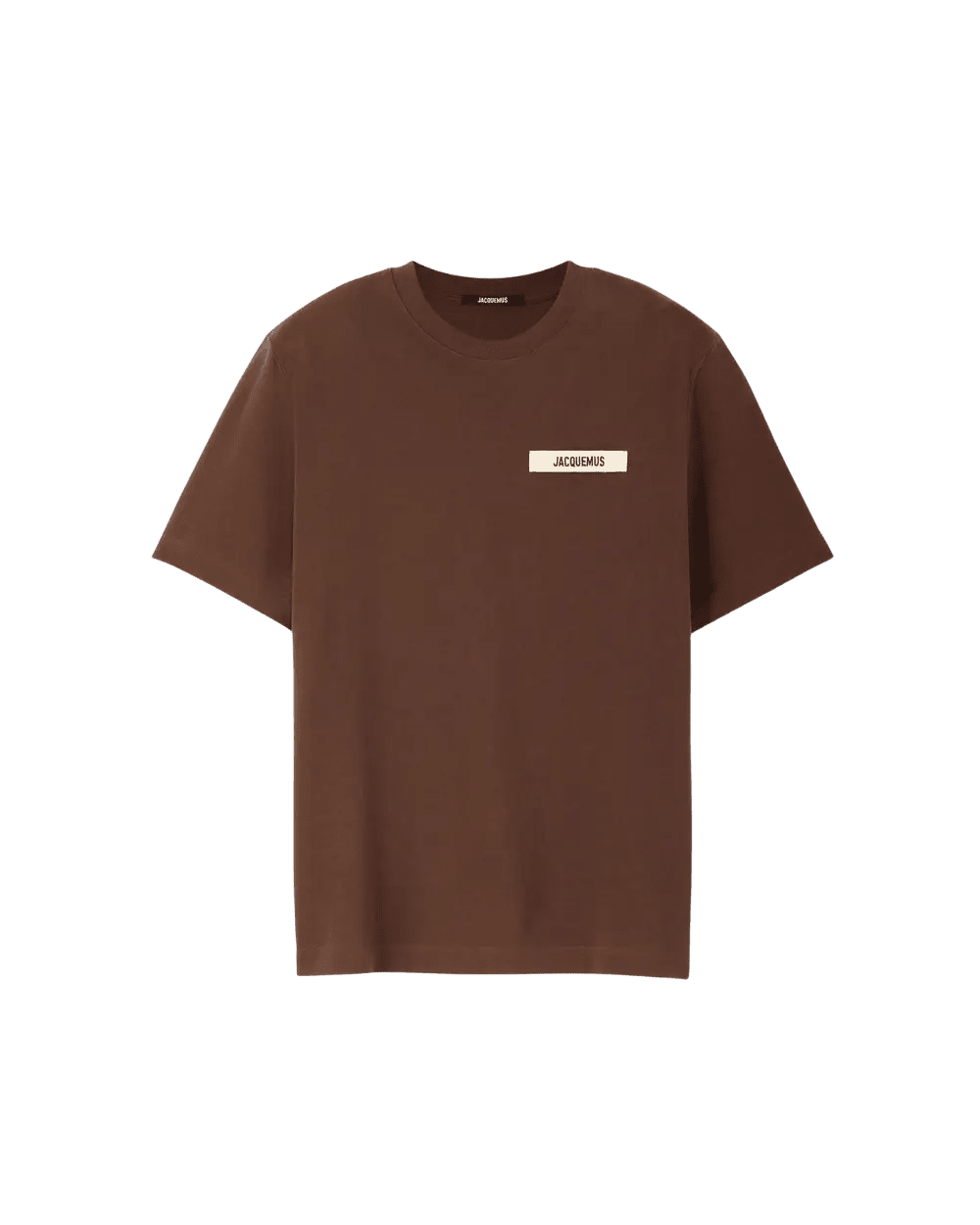 JACQUEMUS - T-shirt Le T-shirt Gros Grain Marron chocolat - Lothaire