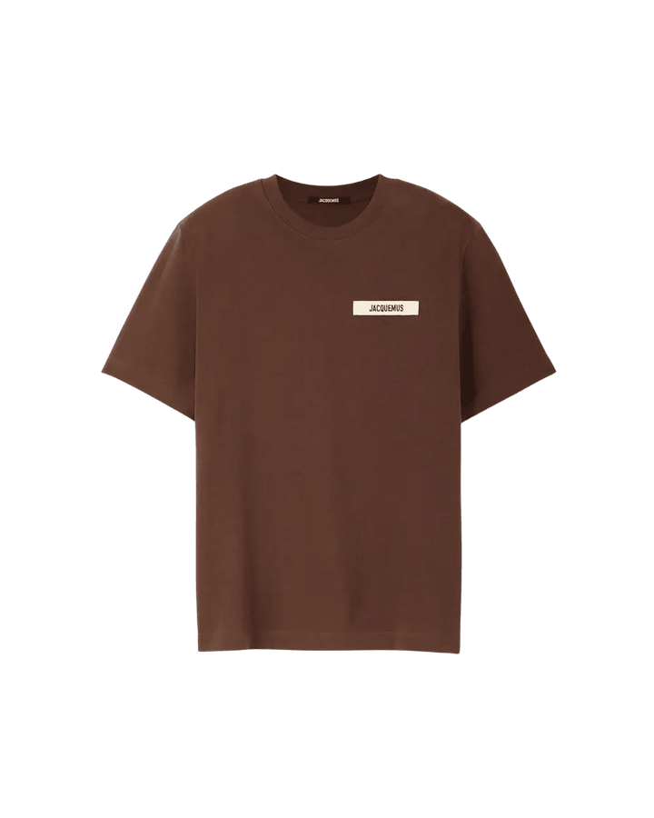 JACQUEMUS - T-shirt Le T-shirt Gros Grain Marron chocolat - Lothaire