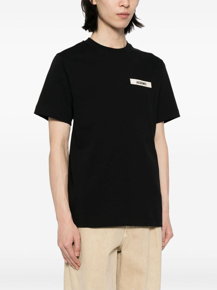 Jacquemus T - Shirt noir patch logo - Lothaire