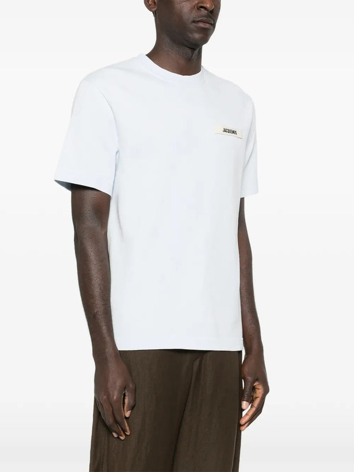 JACQUEMUS - T-Shirts à Détaille de Logo Bleu Clair - Lothaire