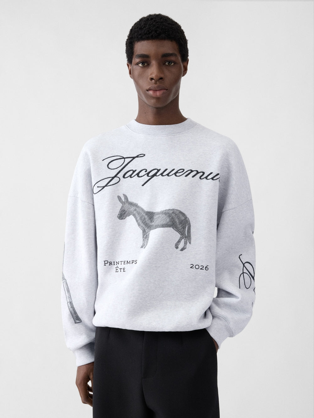 JACQUEMUS - The Âne sweatshirt Gris - Lothaire