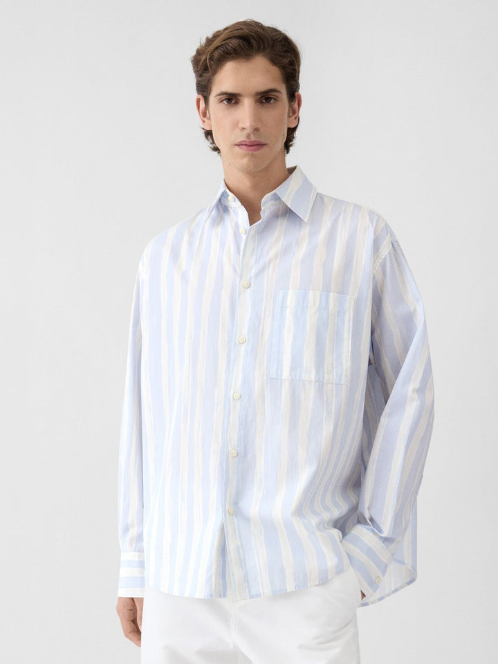 JACQUEMUS - The Camargue shirt Imprimé Bleu et beige - Lothaire
