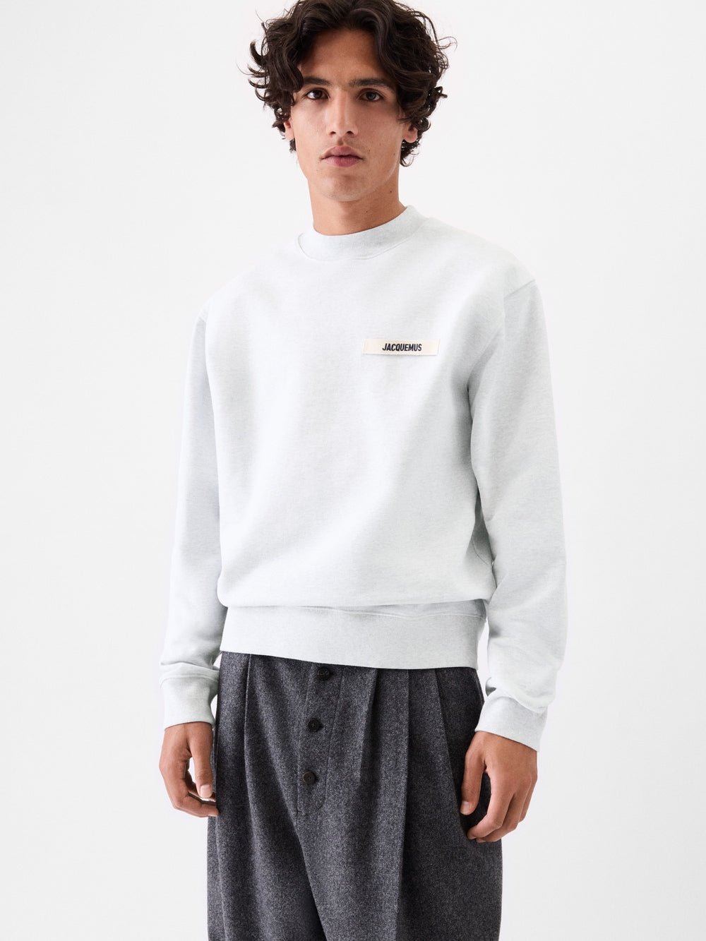 JACQUEMUS - The Gros Grain sweatshirt Gris clair - Lothaire