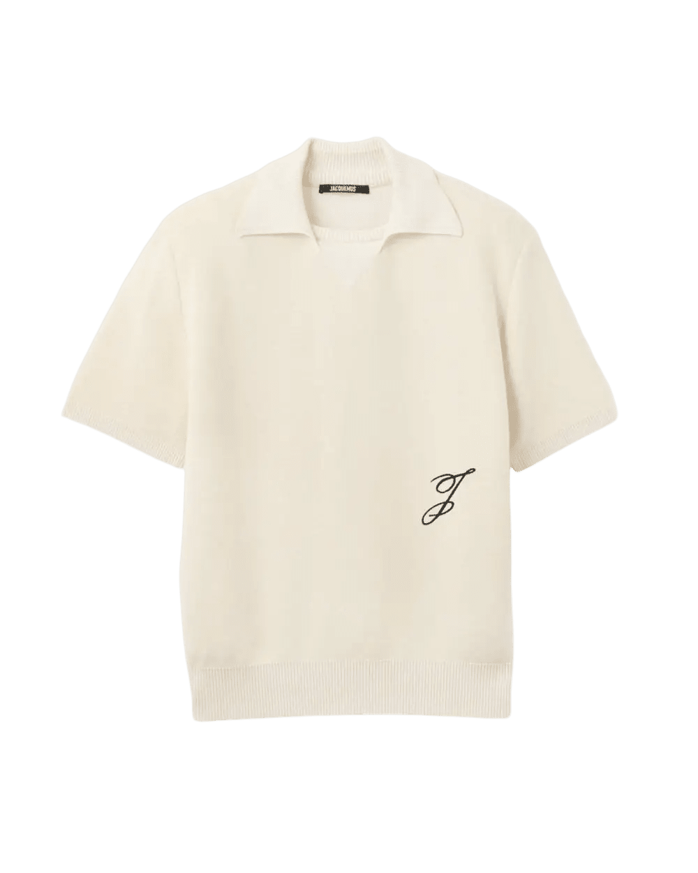 JACQUEMUS - The J knit polo Blanc cassé - Lothaire