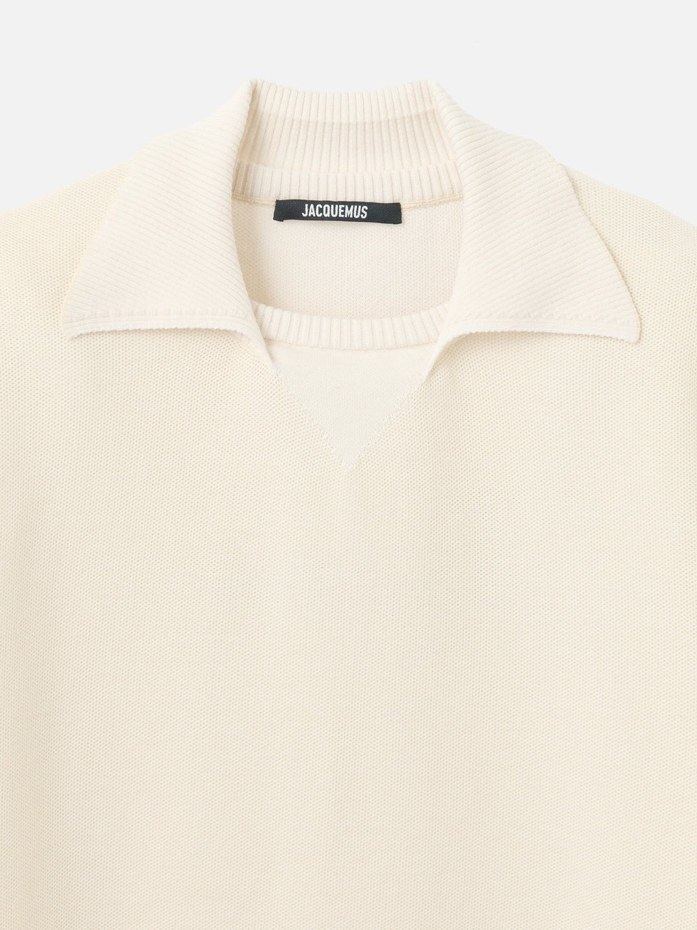 JACQUEMUS - The J knit polo Blanc cassé - Lothaire