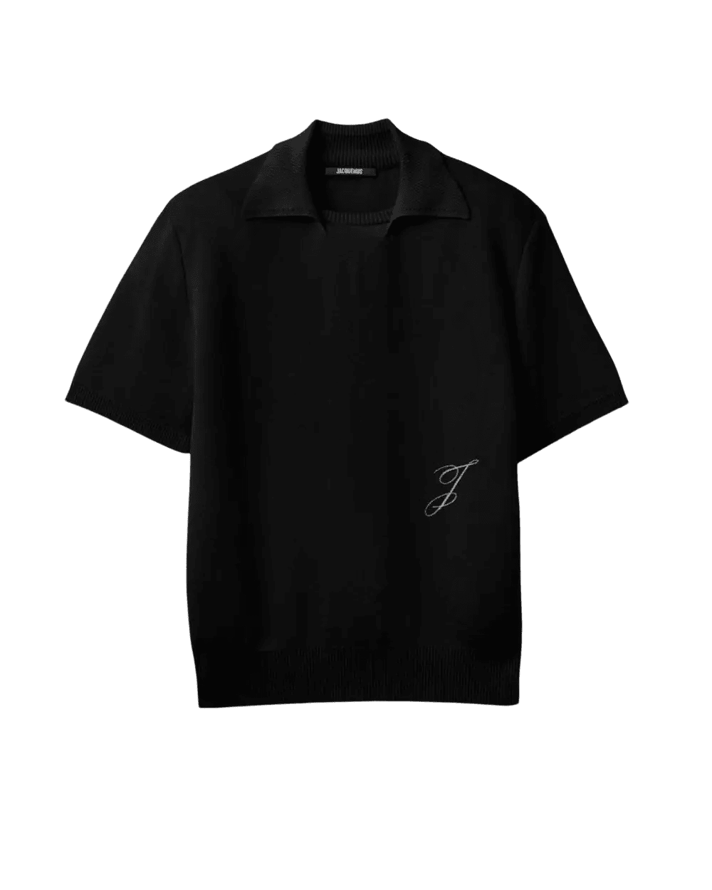 JACQUEMUS - The J knit polo Noir - Lothaire