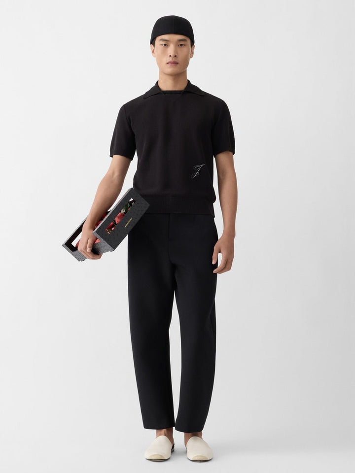 JACQUEMUS - The J knit polo Noir - Lothaire