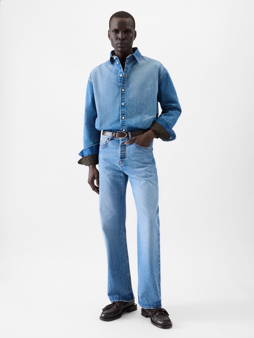 JACQUEMUS - The Straight De - Nîmes Denim Pants Bleu tabac - Lothaire