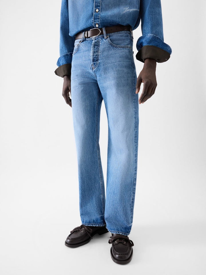 JACQUEMUS - The Straight De - Nîmes Denim Pants Bleu tabac - Lothaire
