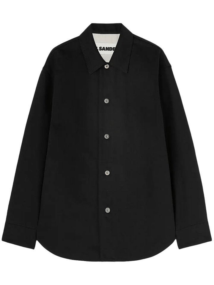 JIL SANDER - chemise en jean à patch logo noir - Lothaire