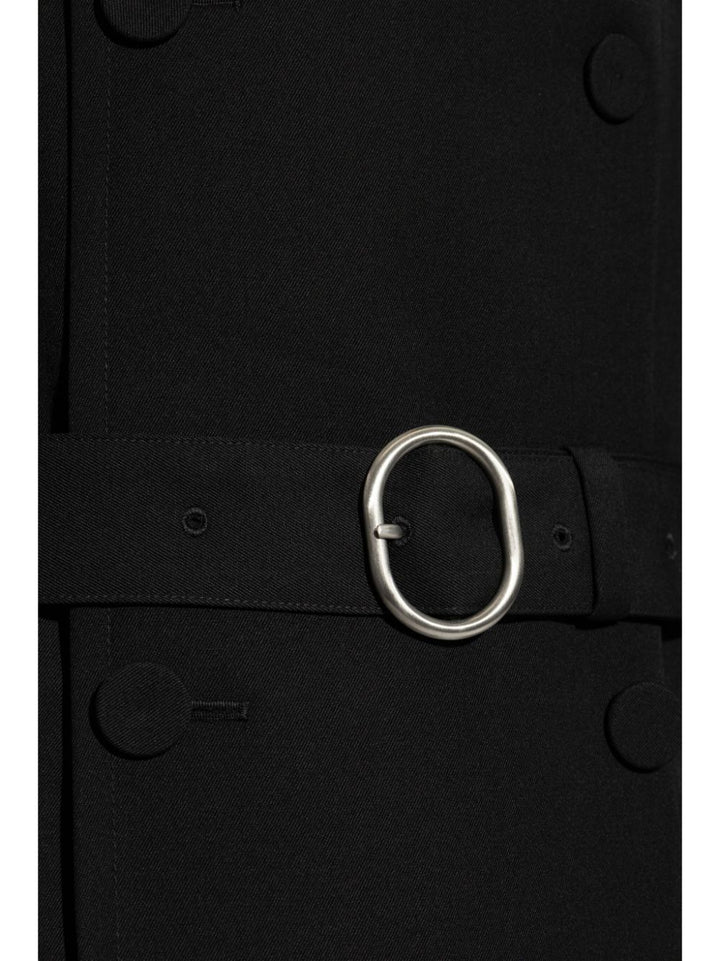 JIL SANDER - Manteau à boutonnière noir - Lothaire