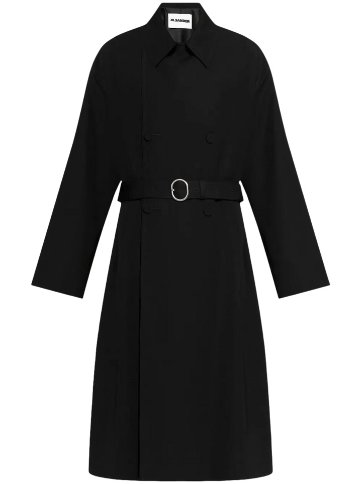 JIL SANDER - Manteau à boutonnière noir - Lothaire