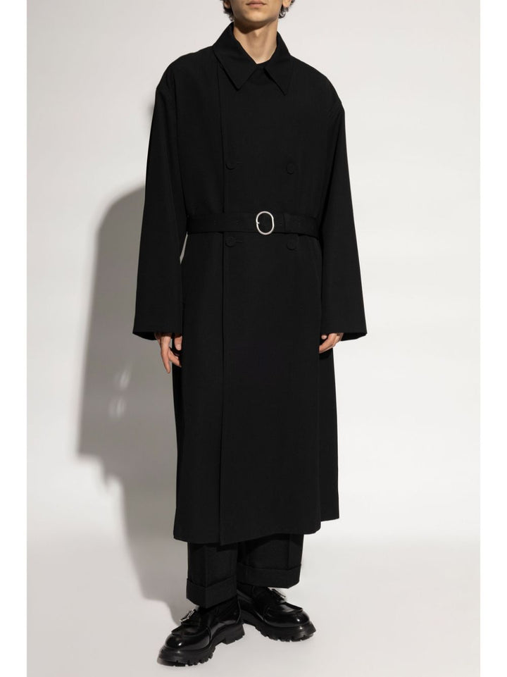 JIL SANDER - Manteau à boutonnière noir - Lothaire
