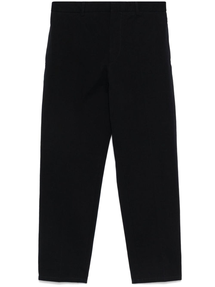 JIL SANDER - pantalon à coupe fuselée bleu marine - Lothaire